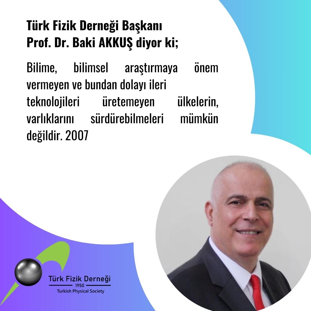 President of TPS Prof. Dr. Baki AKKUŞ has a message